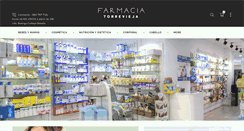 Desktop Screenshot of farmaciatorrevieja.com