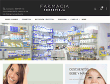 Tablet Screenshot of farmaciatorrevieja.com